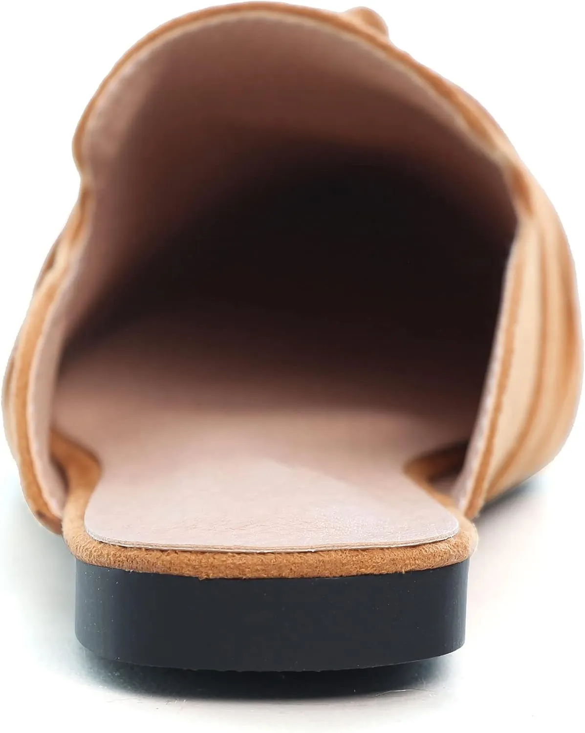 LUXINYU Women Slides-Sandals,Classic French Elegant Bow Pointed Toe Slippers, Flat-shaped Light Sandals, Soft and Comfortable Slides-Sandals