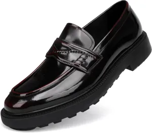 Luxury Leather Loafers for Men,Slip on Penny Loafers Dress Shoes for Men