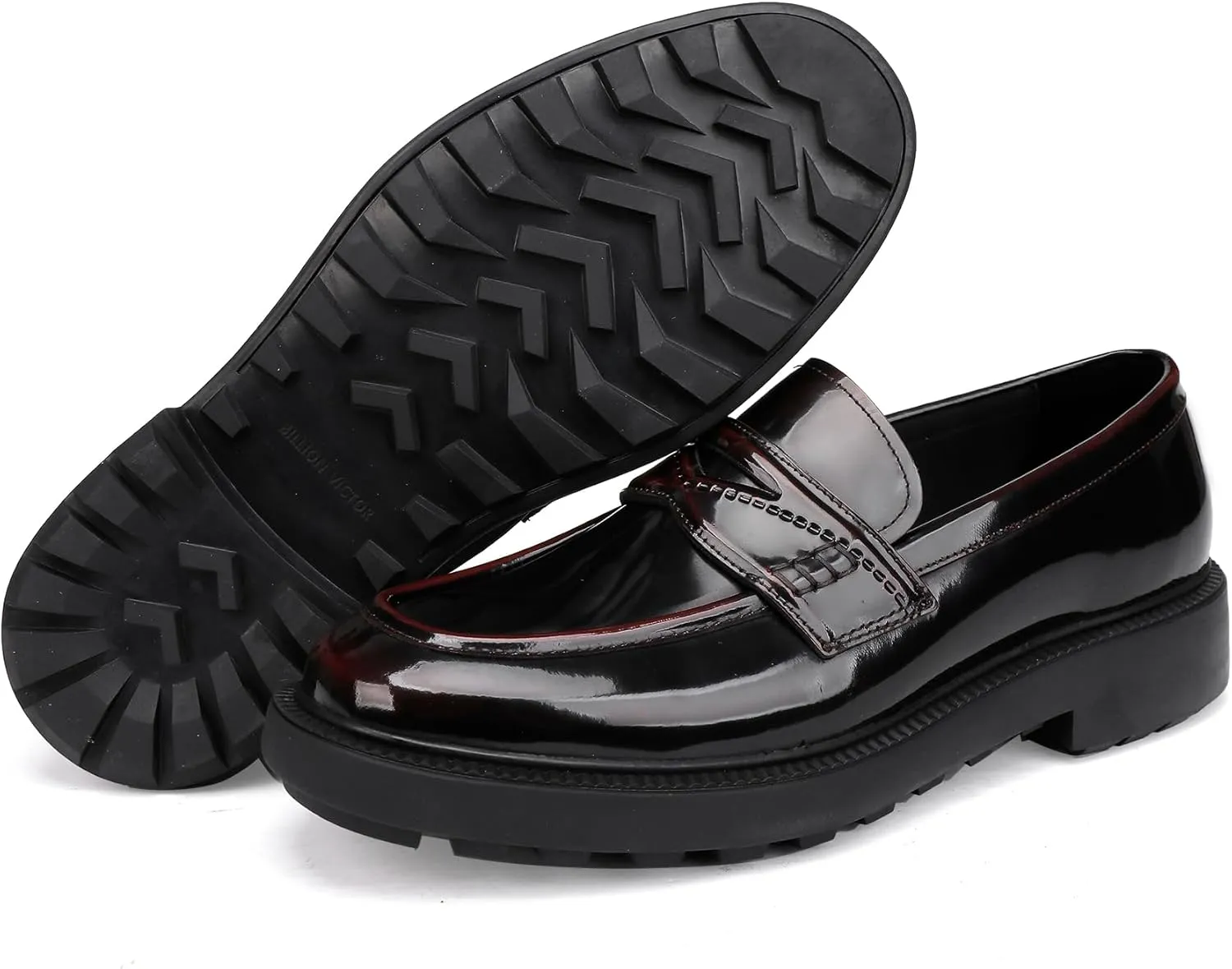 Luxury Leather Loafers for Men,Slip on Penny Loafers Dress Shoes for Men