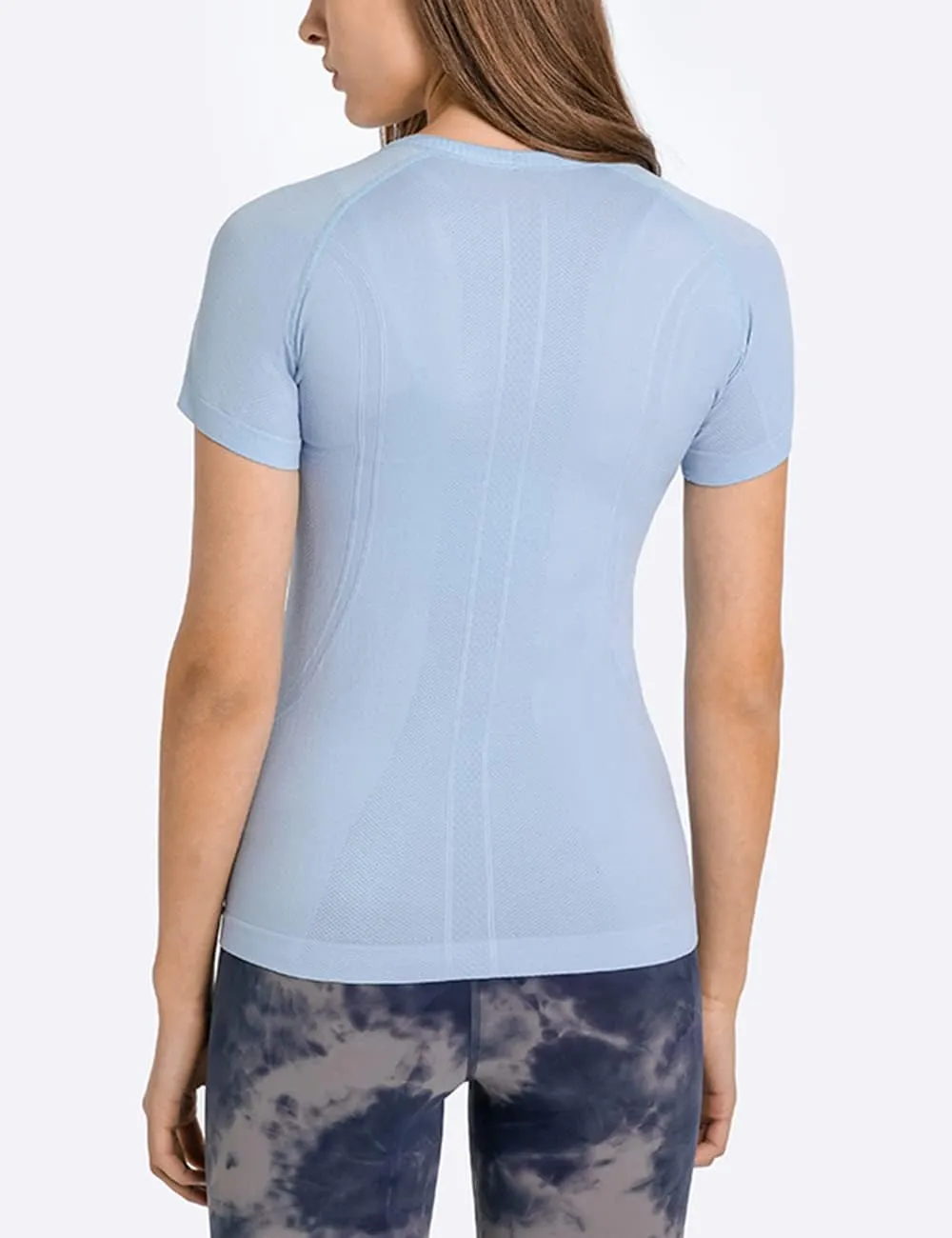 LUYAA Women's Workout Tops Long Sleeve Shirts Yoga Sports Breathable Gym Athletic Top Slim Fit
