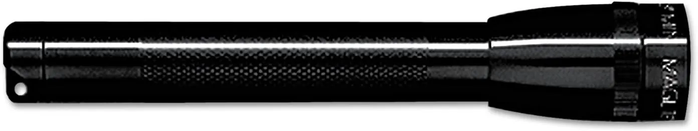 MagLite M2A016 Mini AA Flashlight, Black, Water Resistant, Adjustable Beam, Battery Powered