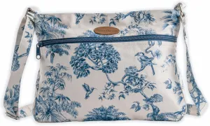 Maison d' Hermine Cross Body Bag Cotton Adjustable Shoulder Strap Hand Bag Tote purse with Zippered & Slip Pockets