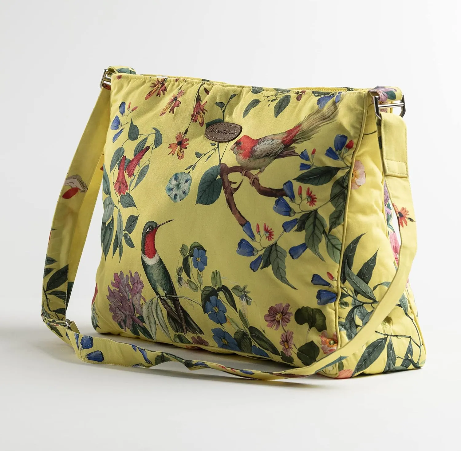 Maison d' Hermine Hand Bag Cotton Adjustable Shoulder Strap Cross Body Bag Tote purse with Zippered & Slip Pockets