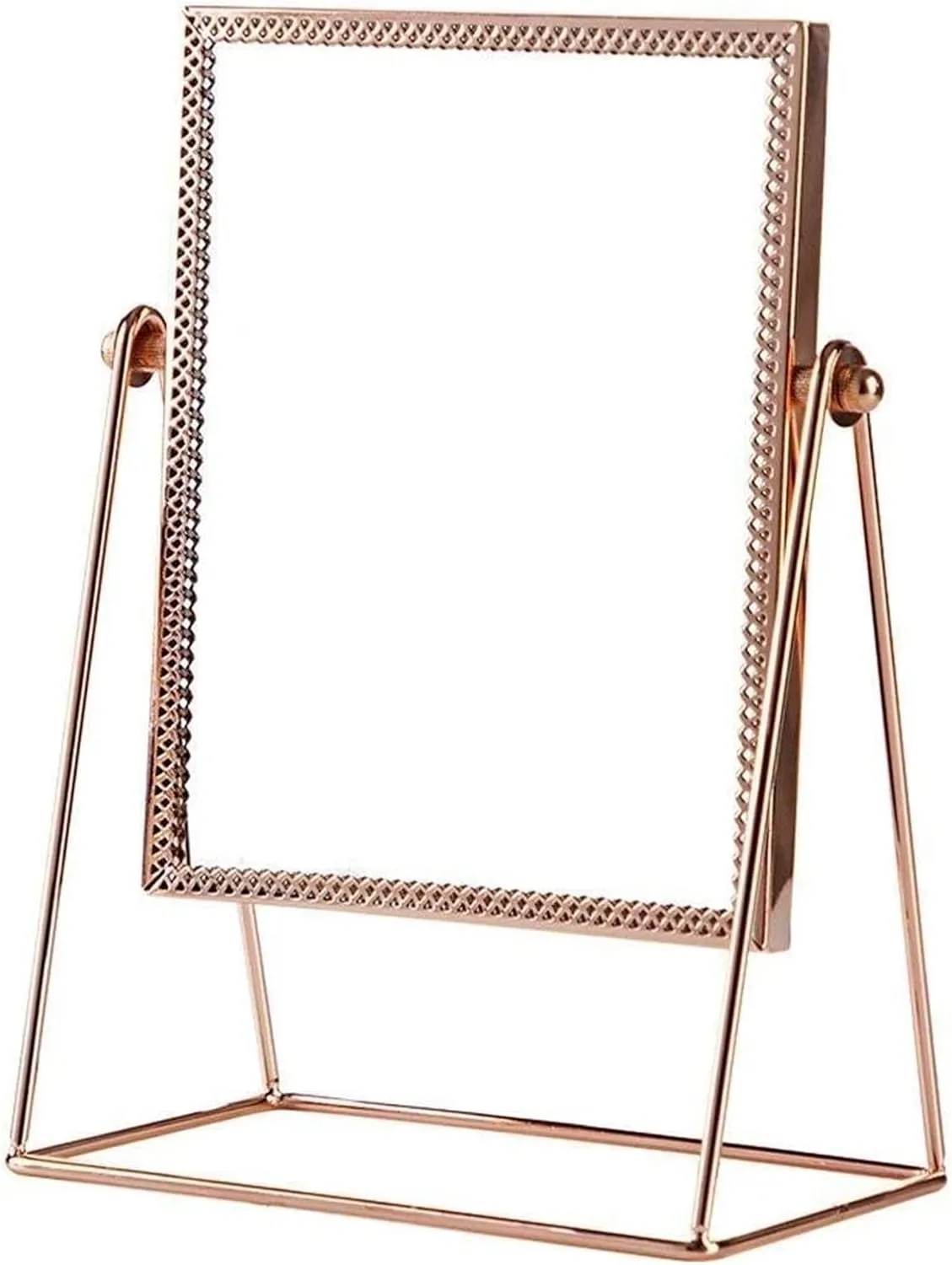 Makeup Mirror, Desktop Vanity Mirror, Home Metal Square Mirror. Living Room Bathroom