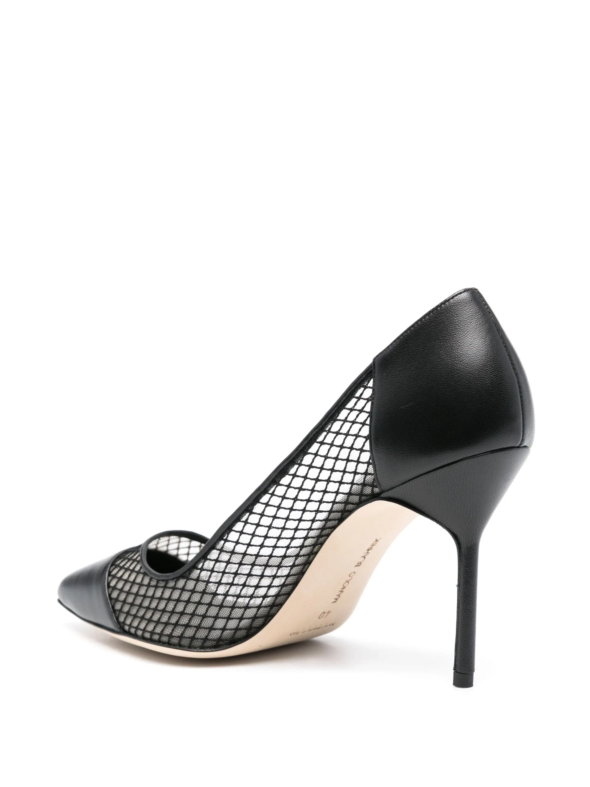 Manolo blahnik capcour svarta pumpar