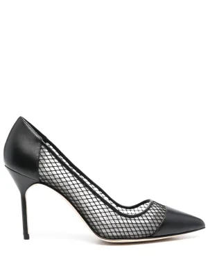 Manolo blahnik capcour svarta pumpar