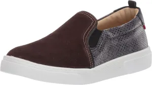 Marc Joseph New York Unisex-Child Kids Boys/Girls Leather Made in Brazil Luxury Suede Slip on Sneaker