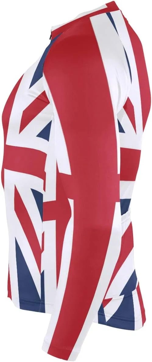 Maryland Flag Men's Cycling Jersey Long Sleeve Breathable Biking Shirts Gear Style