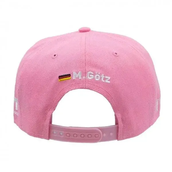 Maximilian Götz Cap Sponsor Flat Brim pink