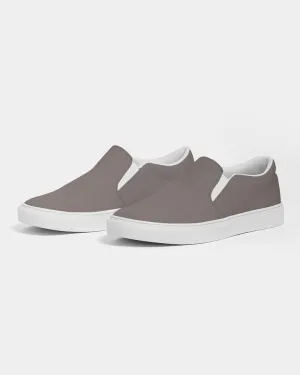 Medium Dark Brown Slip-On Canvas Sneakers | Men's | Medium Dark Pale Brown | C60M60Y60K0
