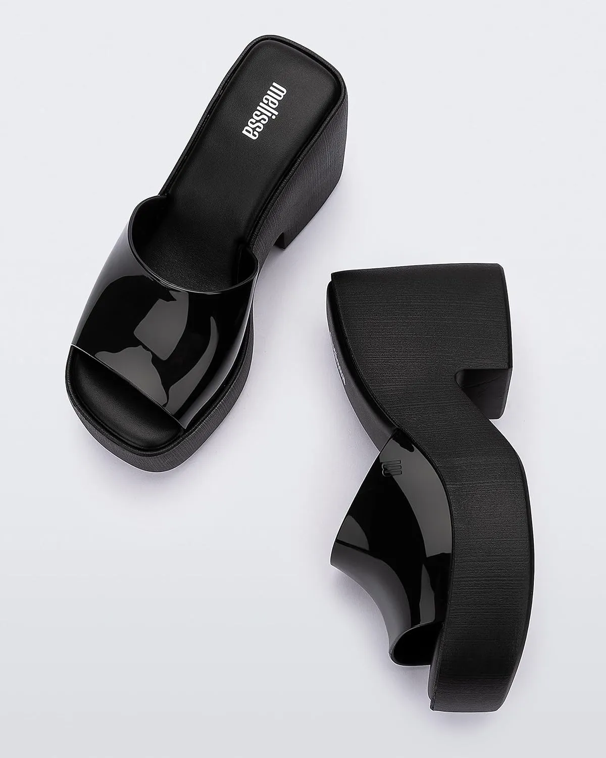 Melissa Posh Slip-On Platform Jelly Heels for Women