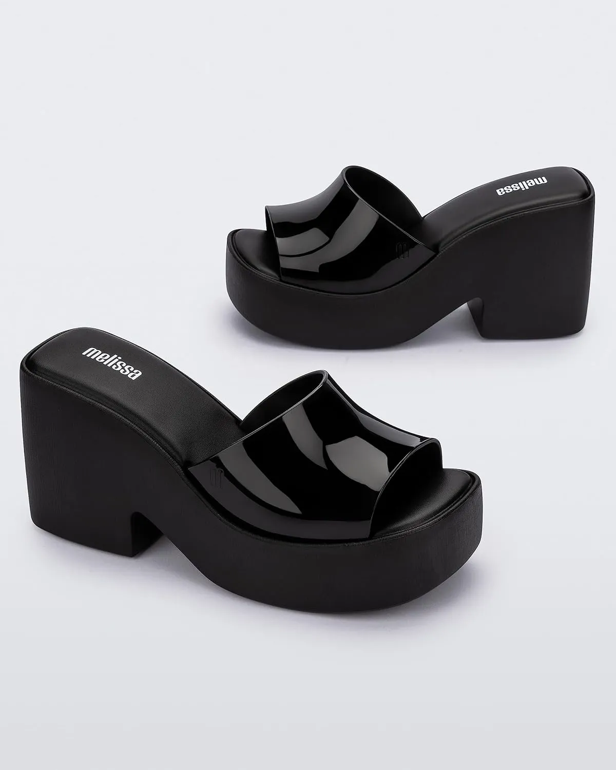 Melissa Posh Slip-On Platform Jelly Heels for Women
