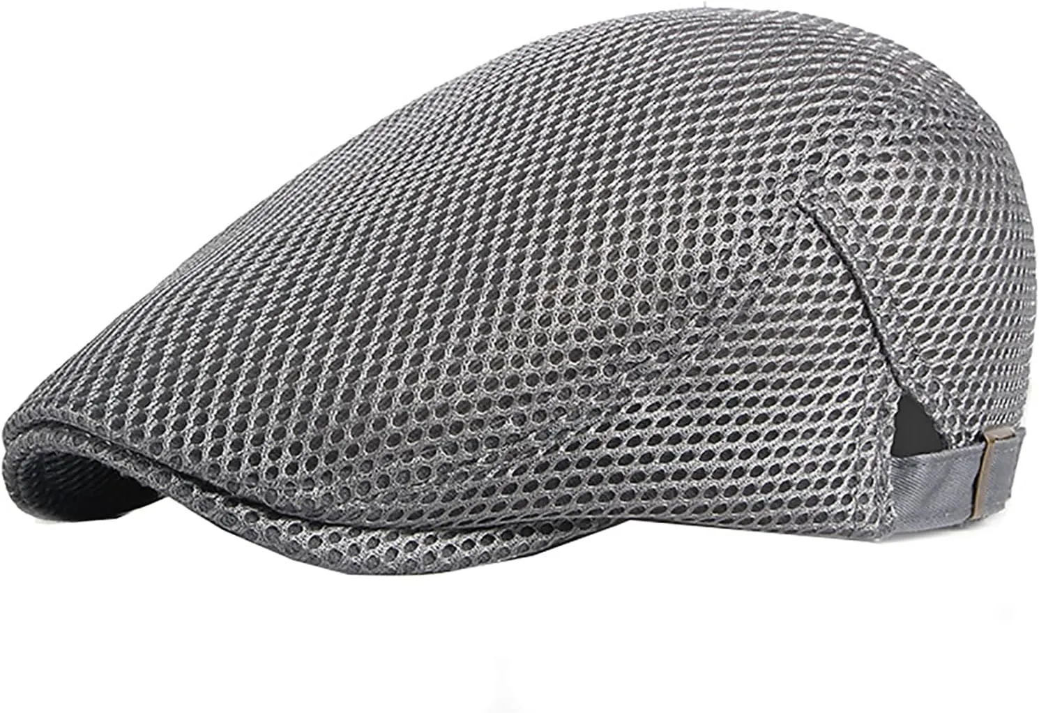 Men Breathable Mesh Summer Hat Newsboy Beret Flat Cap