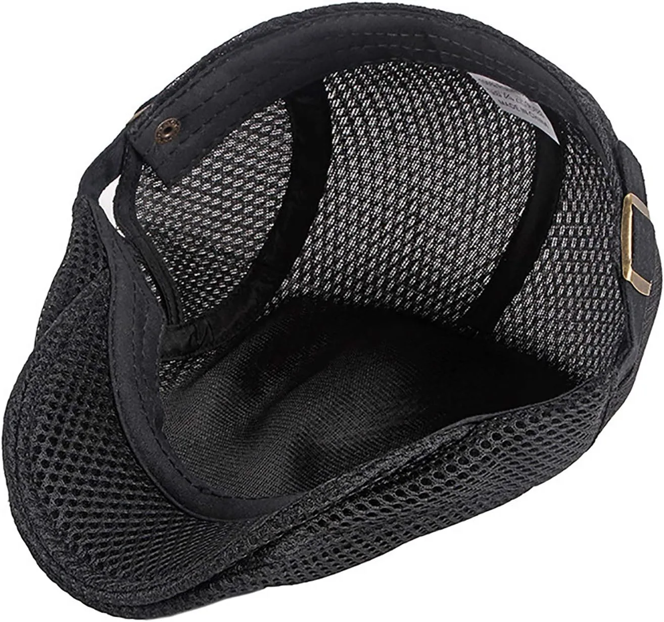 Men Breathable Mesh Summer Hat Newsboy Beret Flat Cap