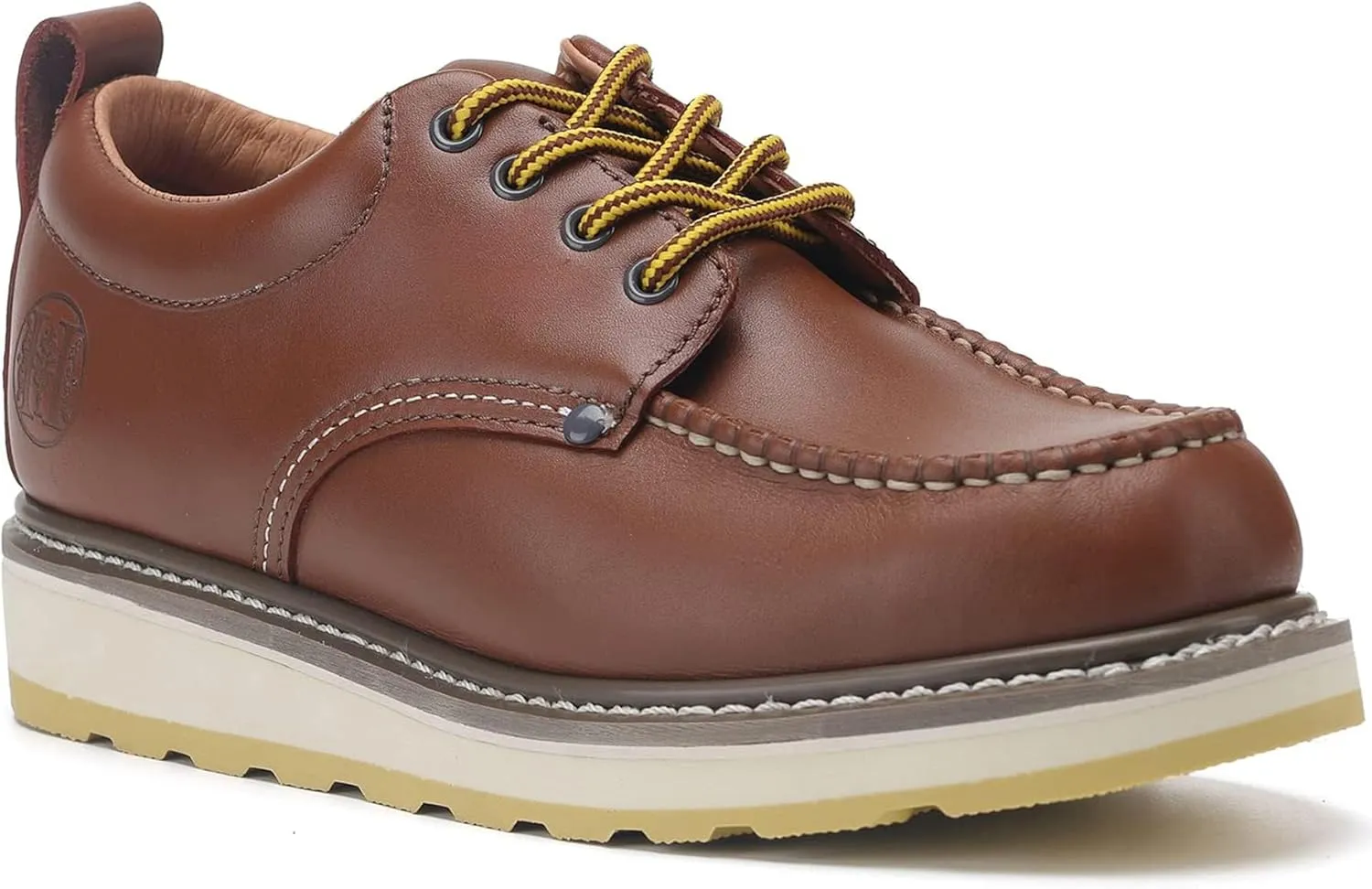 Men's 4" Soft Toe SureTrack Leather Slip Resistant Durable Breathable Oxford Work Boots Shoes 82994