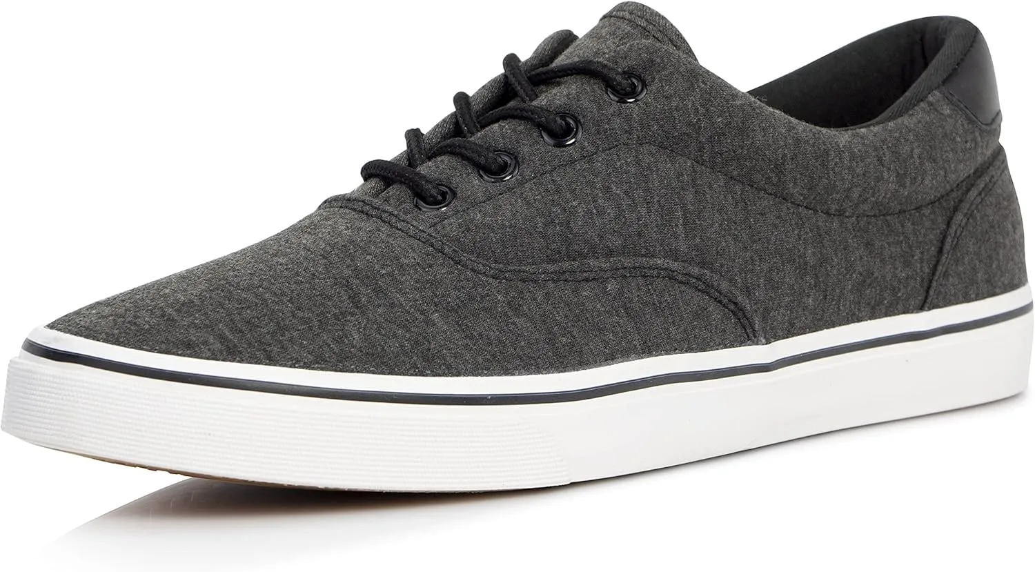 Men's Black Classic Low Top Shoes Canvas Fashion Sneaker with Soft Insole Causal Dress Shoes for Men Comfortable Walking Shoes