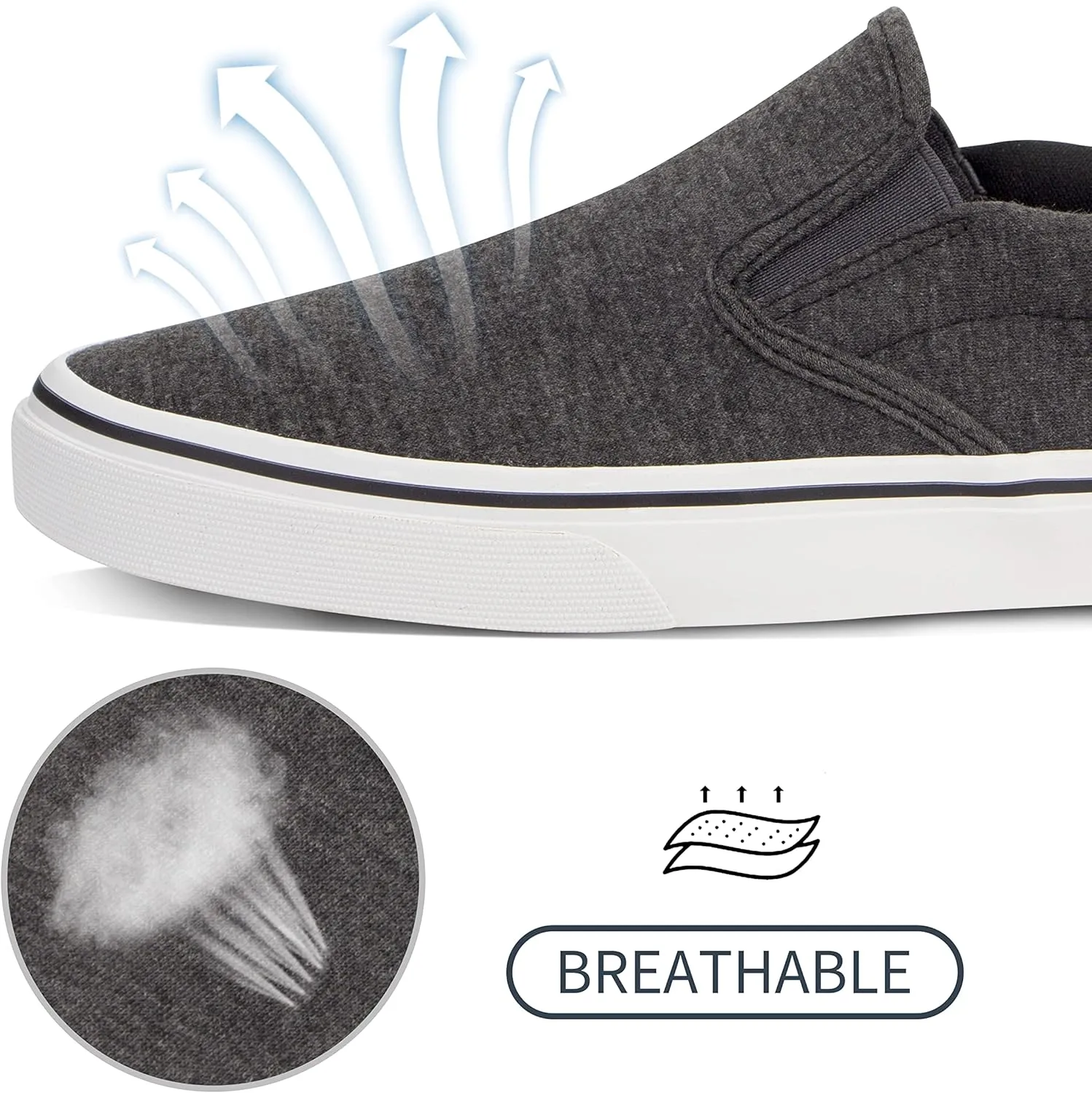 Men's Black Classic Low Top Shoes Canvas Fashion Sneaker with Soft Insole Causal Dress Shoes for Men Comfortable Walking Shoes