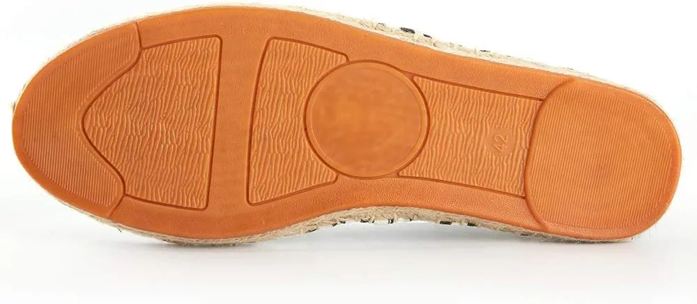 Men's Breathable Canvas Stripe Slip on Flat Espadrilles