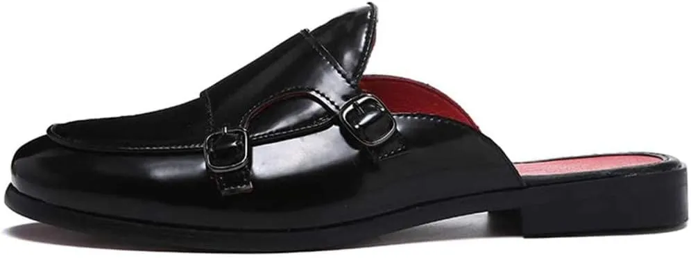 Men's Dress Mule Slippers Suede Slip-On Loafers Velvet Backless Sandals Size 7-13