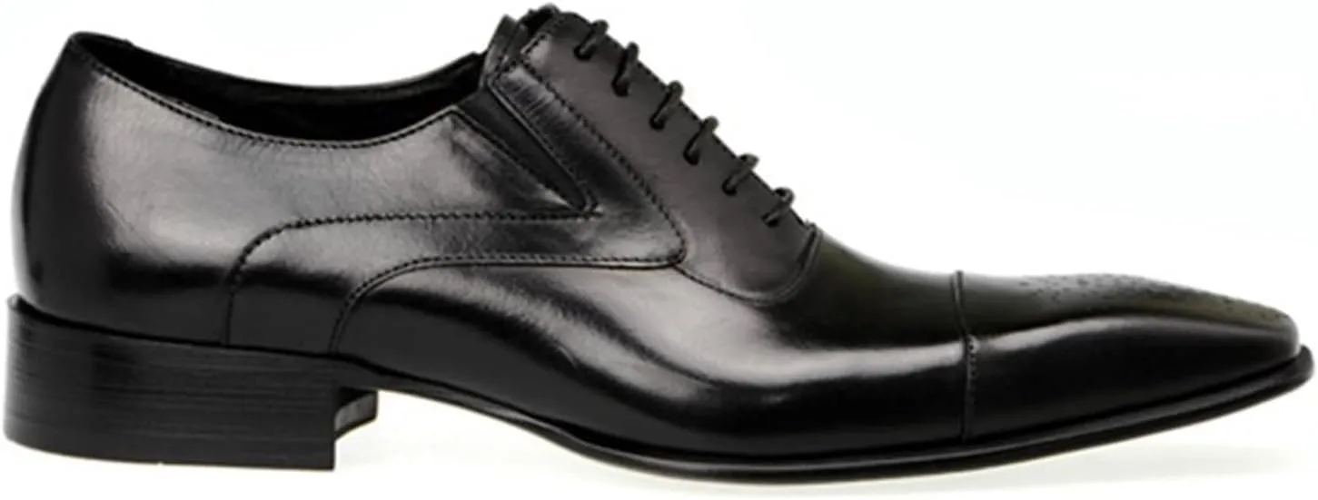 Mens Dress Shoes Men's Shoes Spring Dress Shoes Business Leather lace up Shoes Dress Shoes Wedding Party(Black,7.5)