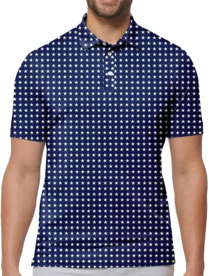 Mens Golf Shirt Print Polo Shirts for Men Performance Polo Quick-Dry