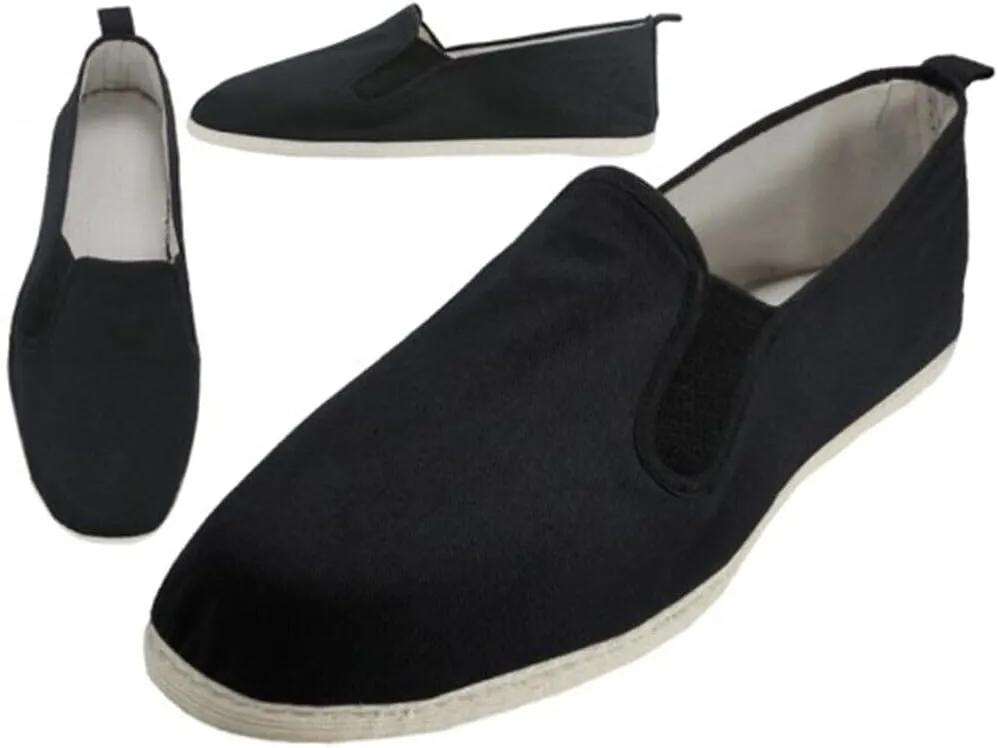Men's Kung Fu Shoes Cotton Sole Tai chi Martial Art Ninja Slip On