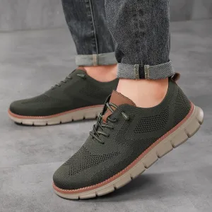 Men's Lightweight Lace Up Breathable Plus Size Casual Shoes