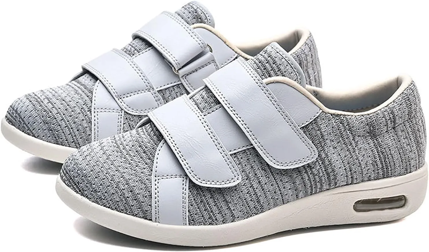 Mens Memory Foam Slippers, Autumn Models Mesh Breathable Non-slip House Slippers, Strap Adjustable Comfortable Light Air Cushion Leisure House Shoes
