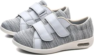 Mens Memory Foam Slippers, Autumn Models Mesh Breathable Non-slip House Slippers, Strap Adjustable Comfortable Light Air Cushion Leisure House Shoes