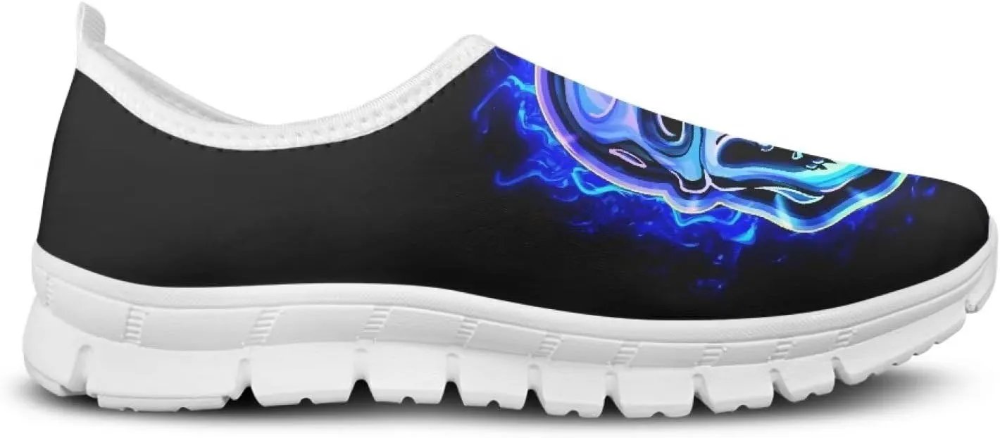 Mens Slip-on Walking Shoes Casual Lightweight Workout Sneakers Breathable Mesh Loafers Comfortable Flat SizeUS 5-14
