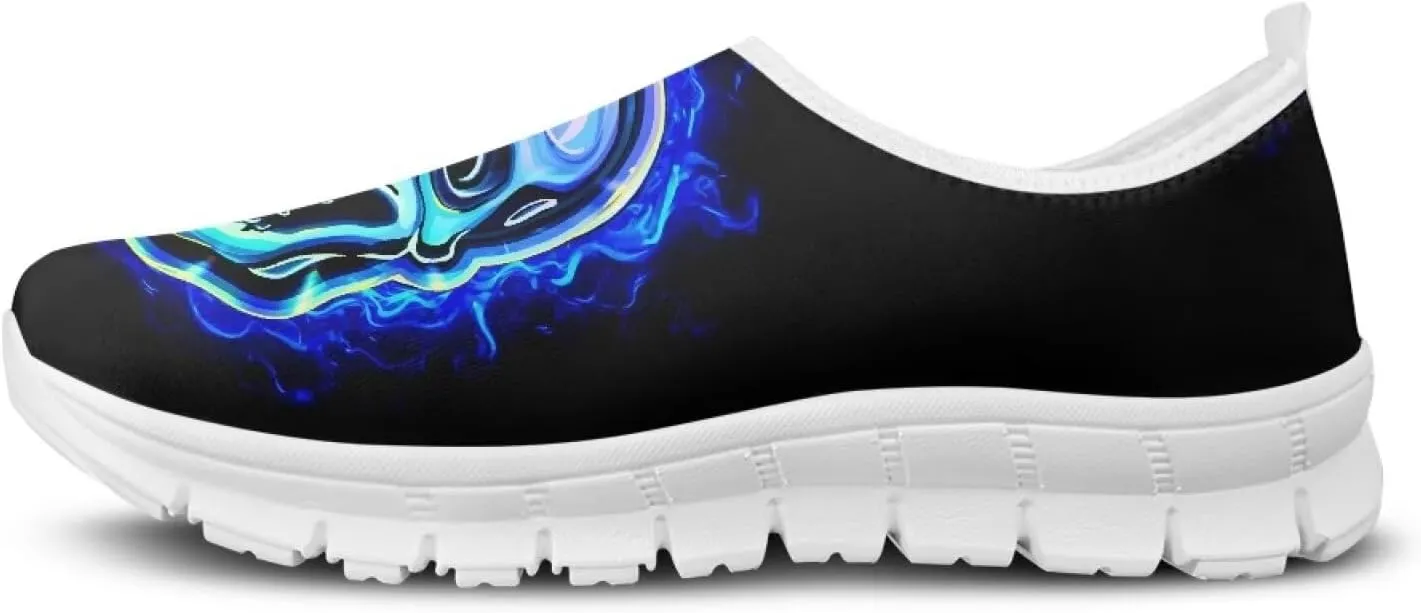 Mens Slip-on Walking Shoes Casual Lightweight Workout Sneakers Breathable Mesh Loafers Comfortable Flat SizeUS 5-14