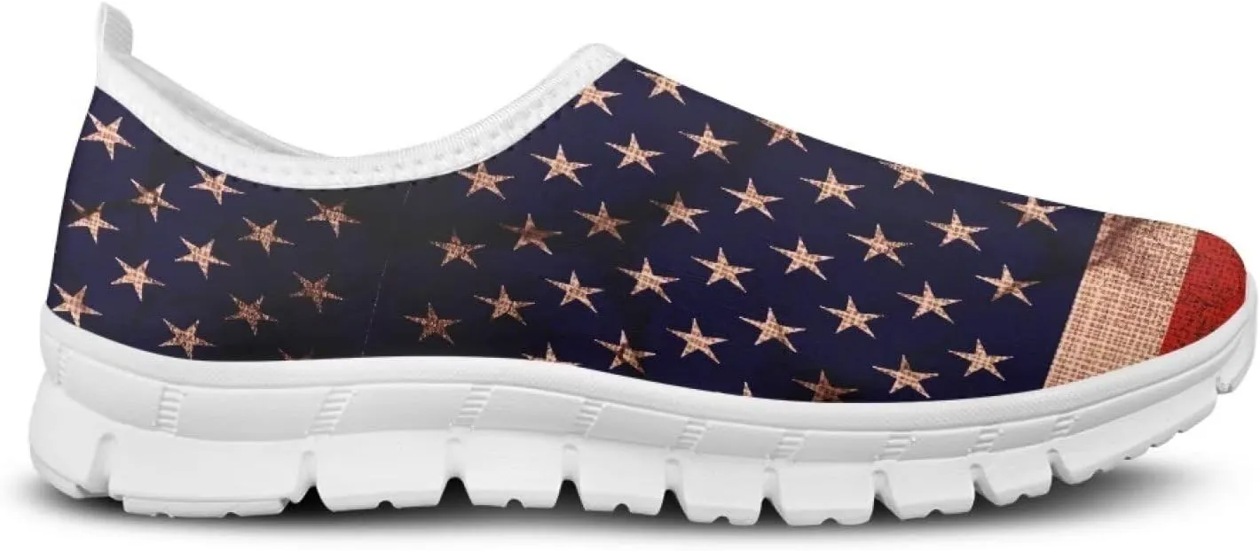 Mens Slip-on Walking Shoes Casual Lightweight Workout Sneakers Breathable Mesh Loafers Comfortable Flat SizeUS 5-14