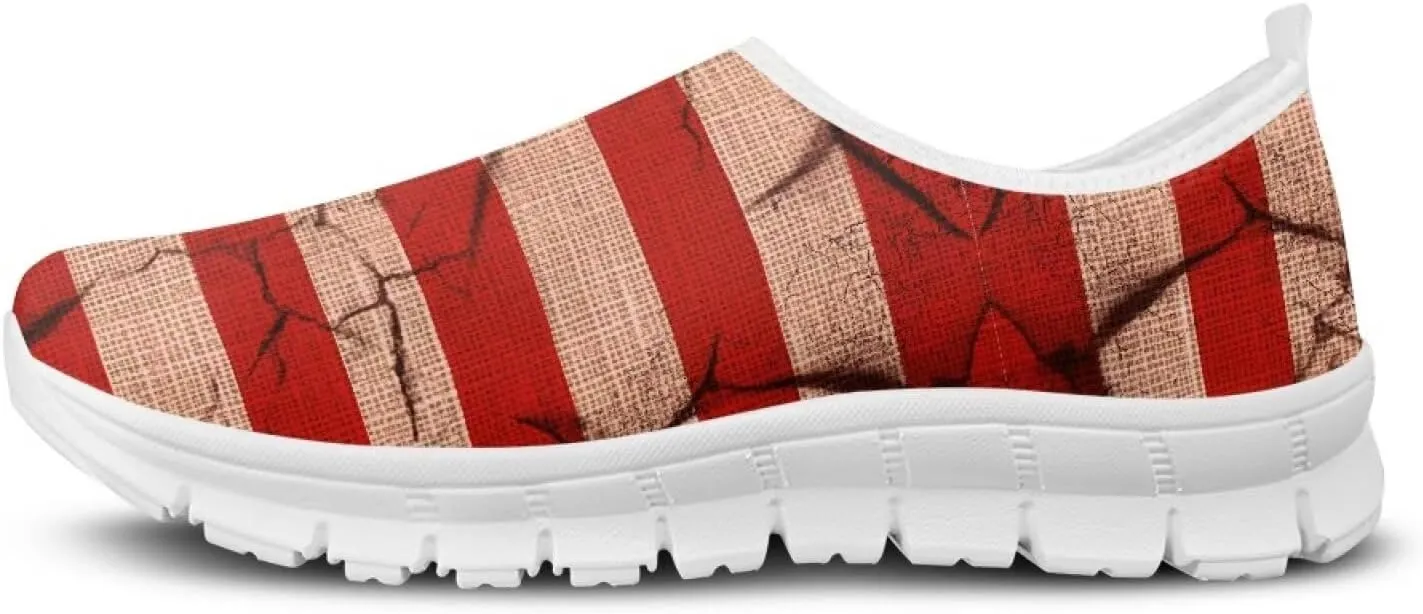 Mens Slip-on Walking Shoes Casual Lightweight Workout Sneakers Breathable Mesh Loafers Comfortable Flat SizeUS 5-14