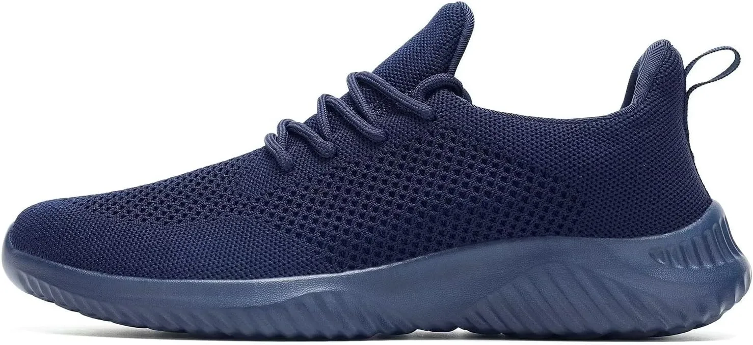 Men's Slip on Walking Shoes Ultra Light Breathable Non Slip Running Shoes Casual Fashion Sneakers Mesh Workout Sports