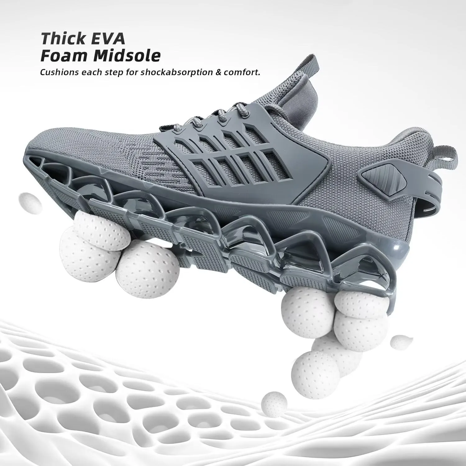 Mens Walking Shoes Slip on Blade Tennis Casual Fashion Trail Running Sneakers Comfort Non Slip Work Sport Athletic Trainers
