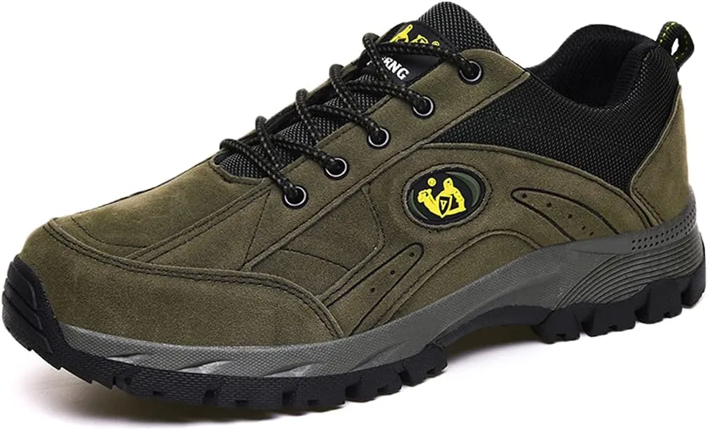 Mens Walking Waterproof Boots Trekking Shoes Lightweight Vent Breathable Hiking Shoes