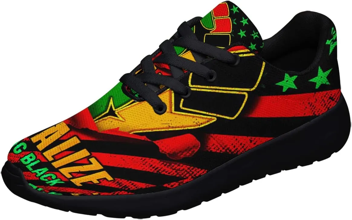 Mens Womens Juneteenth 1865 Shoes,Juneteenth Freedom Athletic Running Tennis Sneakers Casual Black History Shoes