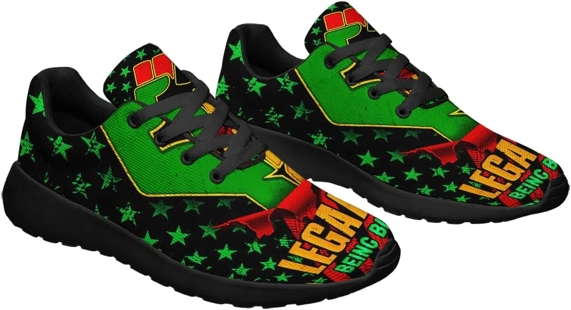 Mens Womens Juneteenth 1865 Shoes,Juneteenth Freedom Athletic Running Tennis Sneakers Casual Black History Shoes