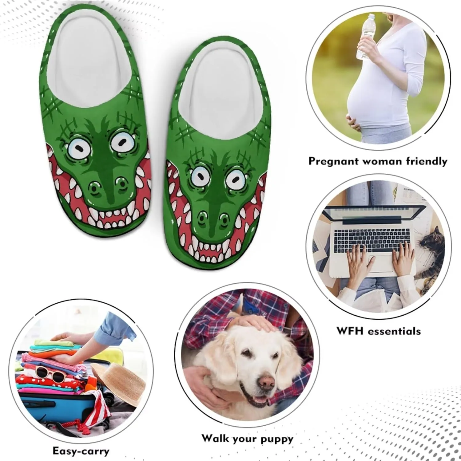 Men's Women's Non-slip Slippers, Flannel Warm Soft Cozy Slippers, House Bedroom Indoor/Outdoor Warm Shoes, Size 2-12