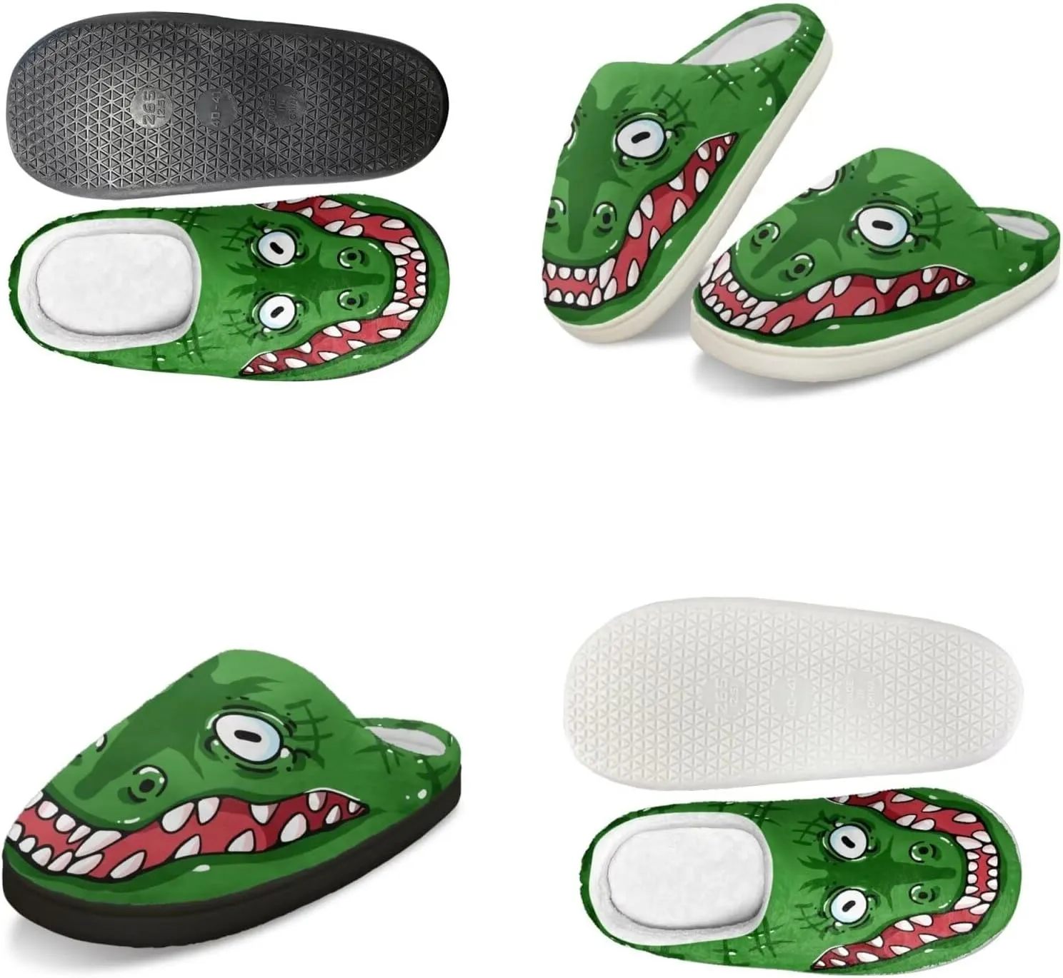 Men's Women's Non-slip Slippers, Flannel Warm Soft Cozy Slippers, House Bedroom Indoor/Outdoor Warm Shoes, Size 2-12