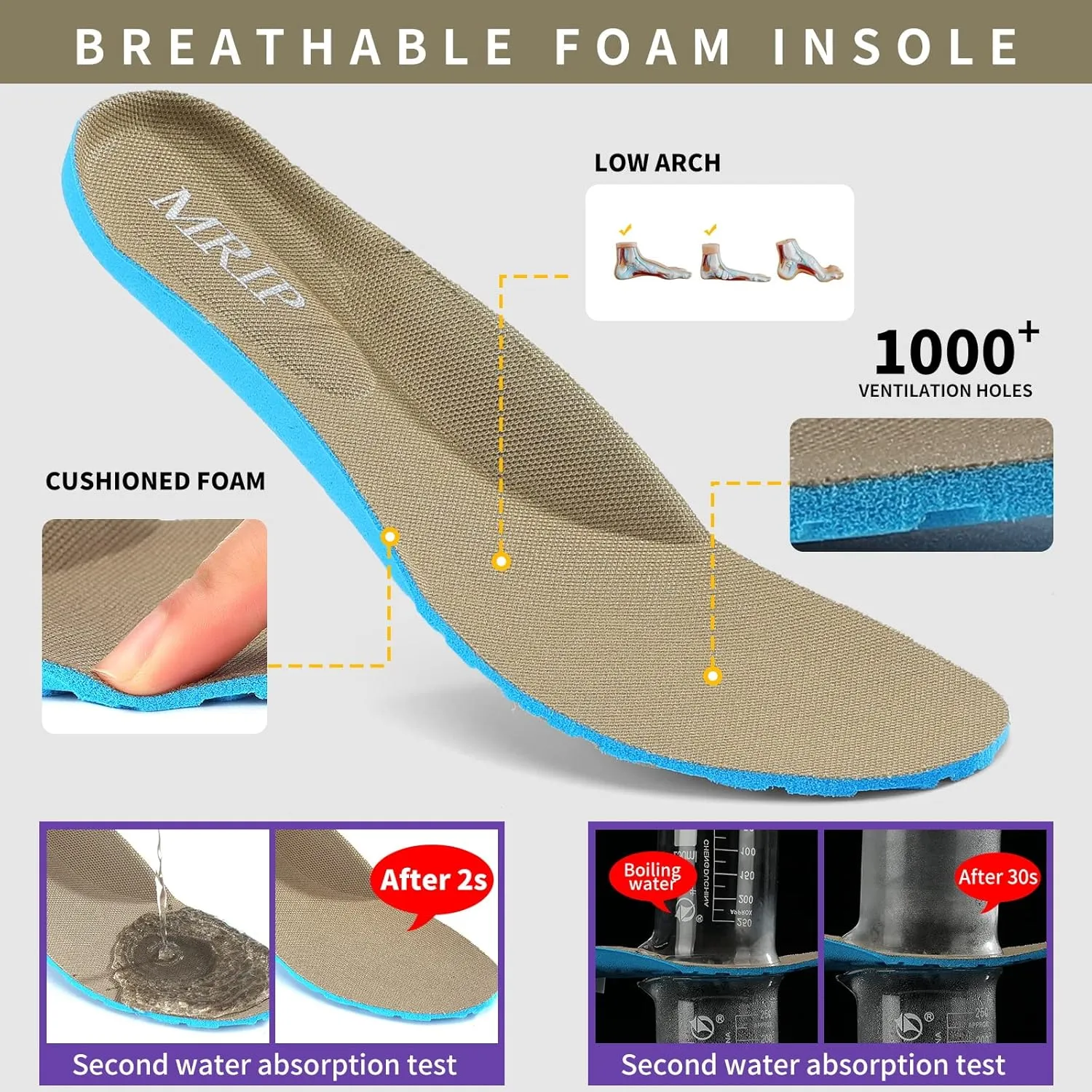 Mesh Sneakers for Women - Non Slip, Slip On, Sock Sneakers - Light Weight, Air Cushion Running, Work Shoes