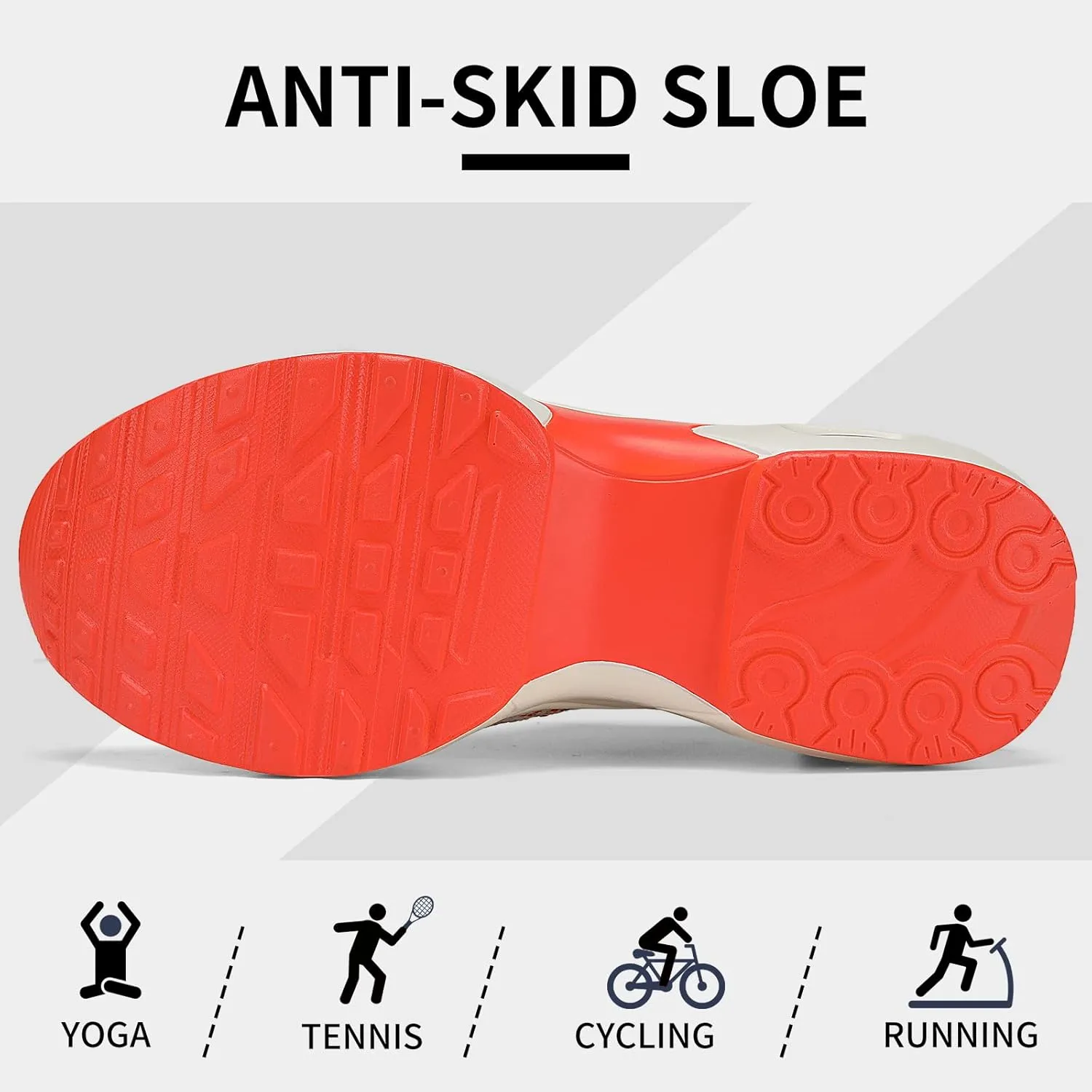 Mesh Sneakers for Women - Non Slip, Slip On, Sock Sneakers - Light Weight, Air Cushion Running, Work Shoes