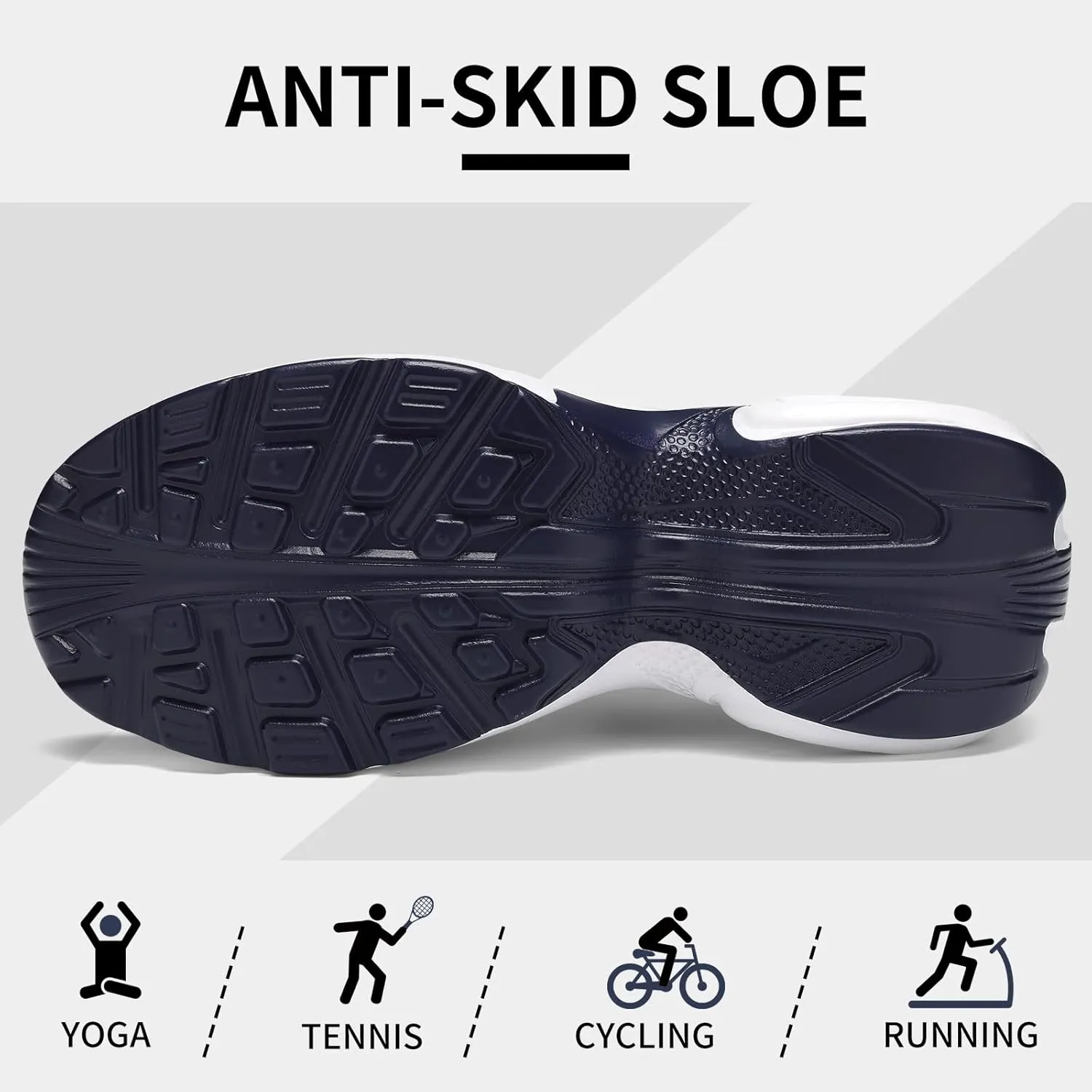 Mesh Sneakers for Women - Non Slip, Slip On, Sock Sneakers - Light Weight, Air Cushion Running, Work Shoes
