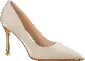 Metal Toe Anti-Kick Pointed Fine Heel Suede Satin High Heels Women Solid Colour 7cm/2.76in High Heel Shoes