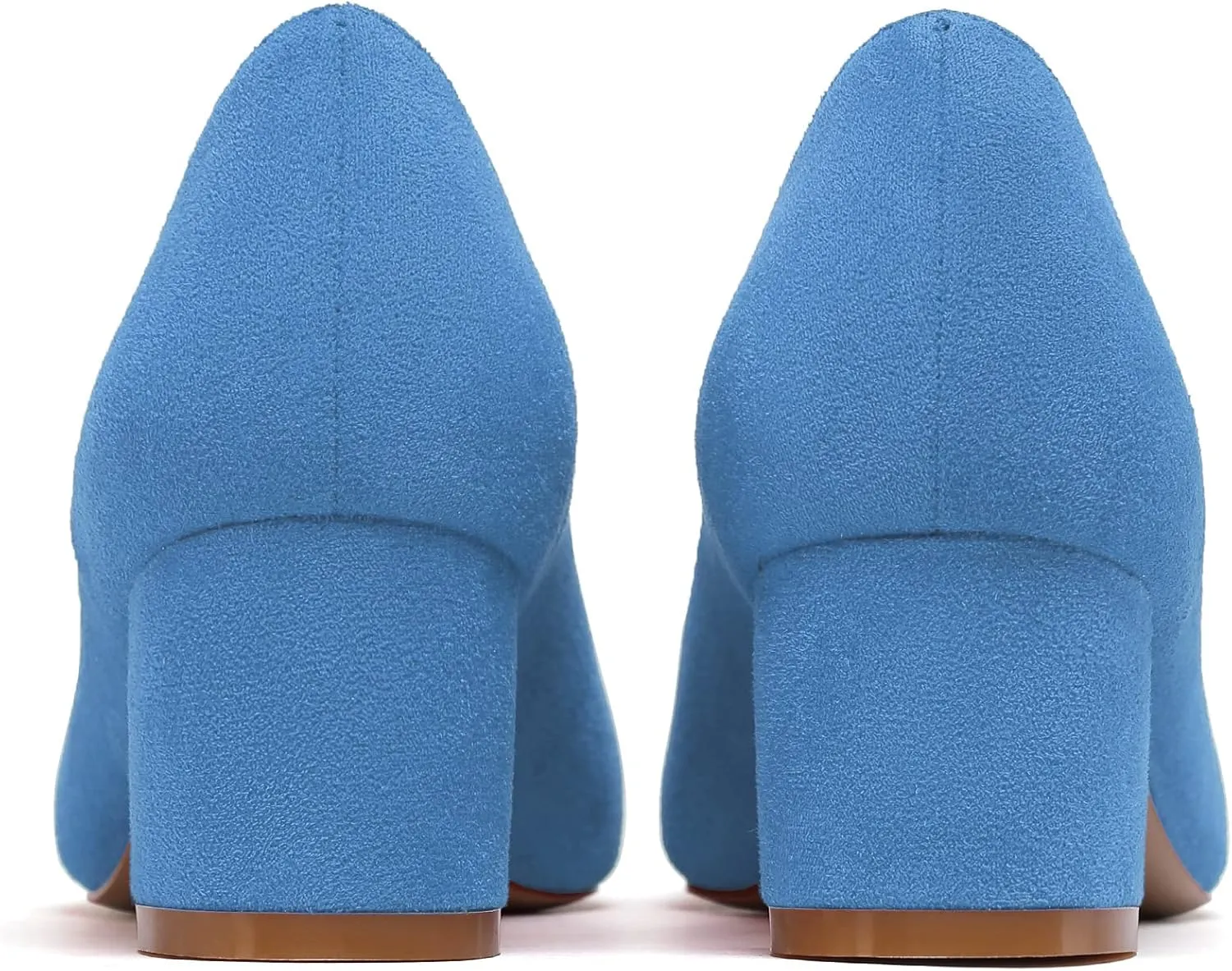 Mettesally Women's Block Heel Pumps Square Toe Middle Heels Comfort Walking Party Club Elegant Dress Shoes