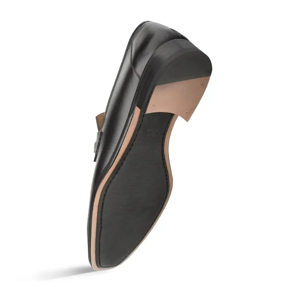 Mezlan Ornament E20482 Black Genuine Loafers