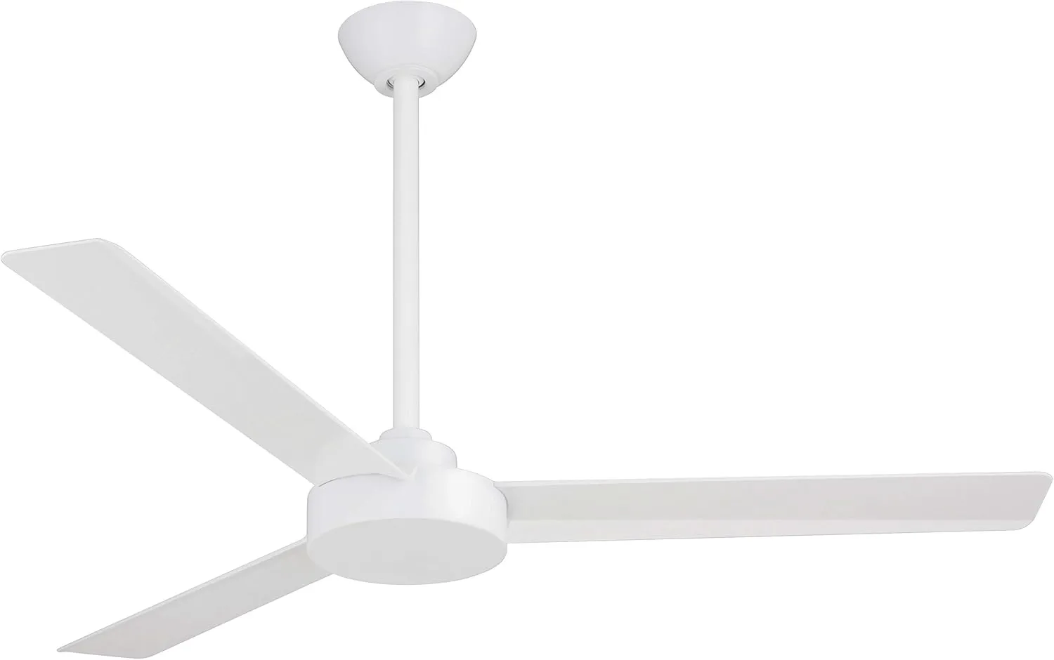 Minka-Aire F524-WHF-B Roto Modern 52" Ceiling Fan with Wall Control, 3 Blades, Flat White (Remote Included)