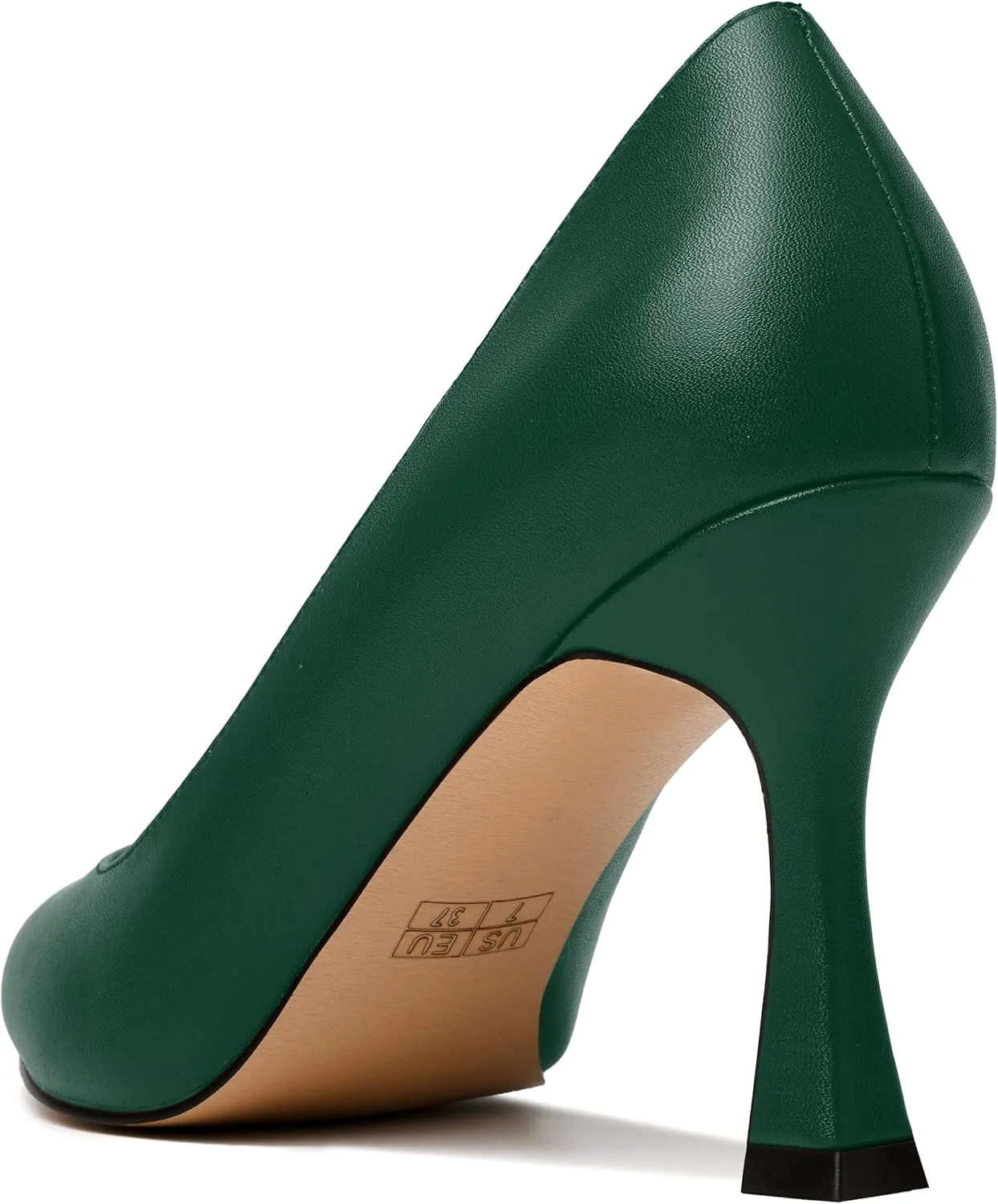 MODENCOCO Womens Slip On Elegant Matte Pointed Toe Sexy Party Stiletto High Heel Pumps Dress Shoes 3.5 Inch