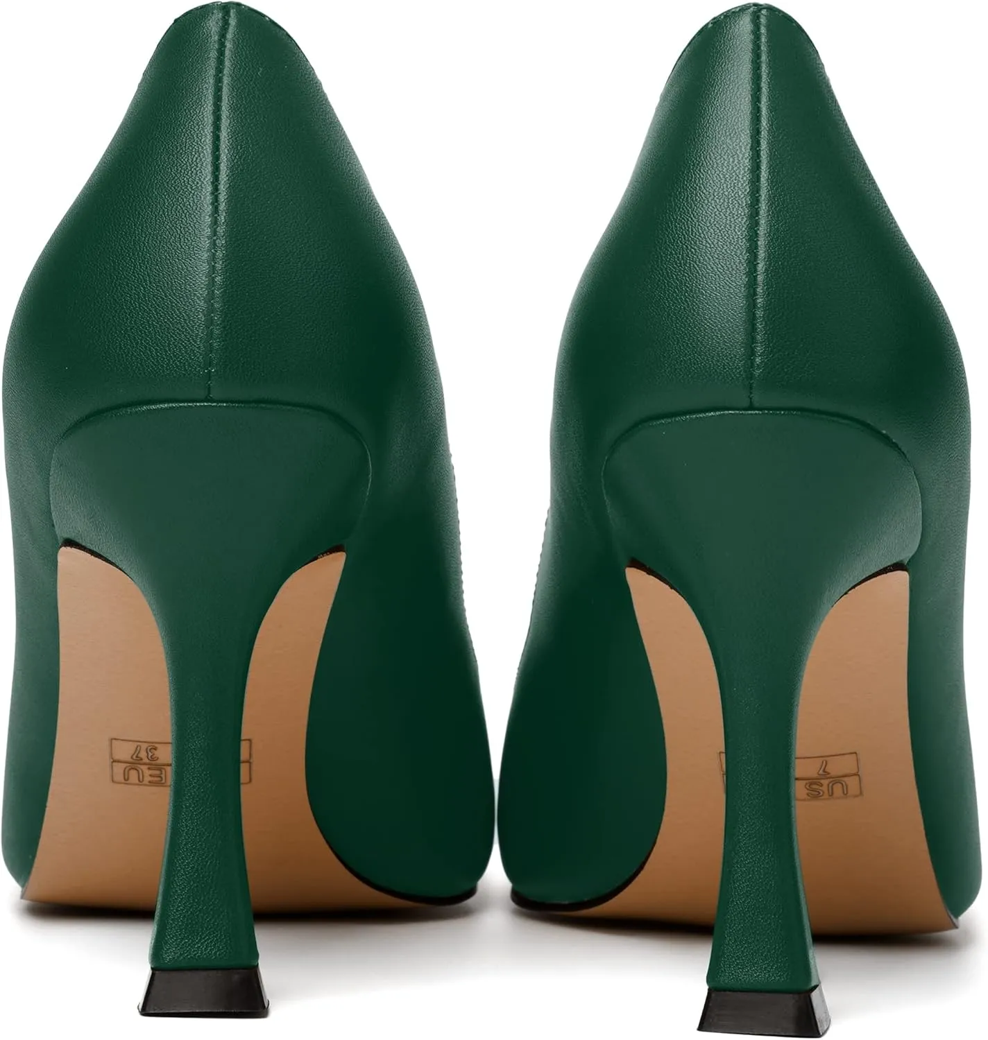 MODENCOCO Womens Slip On Elegant Matte Pointed Toe Sexy Party Stiletto High Heel Pumps Dress Shoes 3.5 Inch