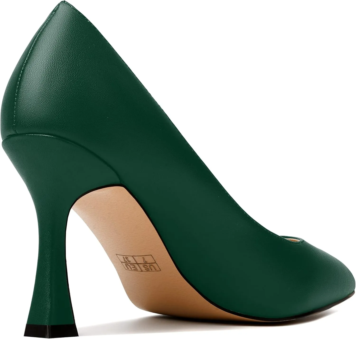 MODENCOCO Womens Slip On Elegant Matte Pointed Toe Sexy Party Stiletto High Heel Pumps Dress Shoes 3.5 Inch